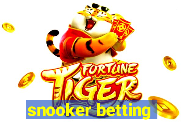 snooker betting