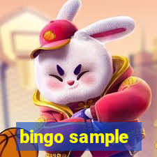 bingo sample