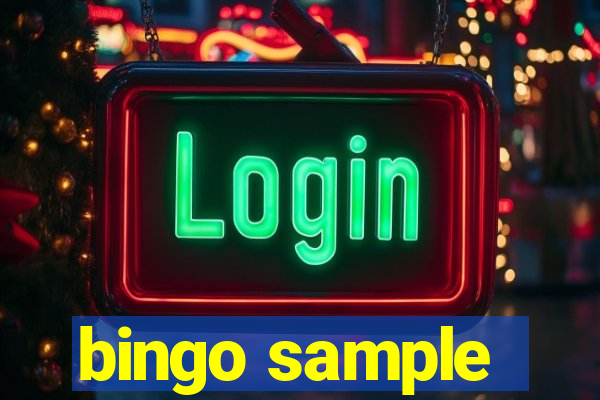 bingo sample