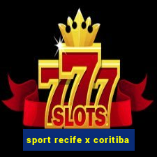 sport recife x coritiba