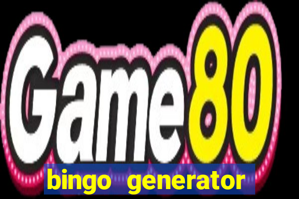 bingo generator with images