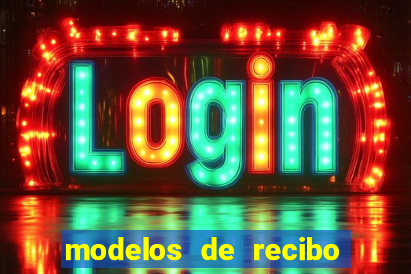 modelos de recibo de pagamento word