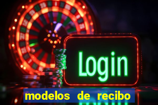 modelos de recibo de pagamento word