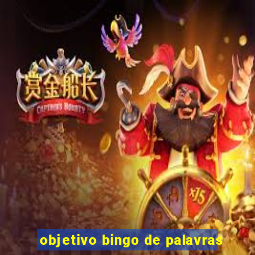 objetivo bingo de palavras