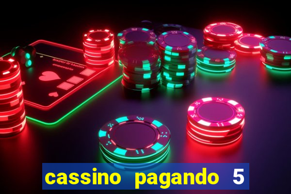 cassino pagando 5 reais no cadastro