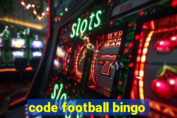 code football bingo