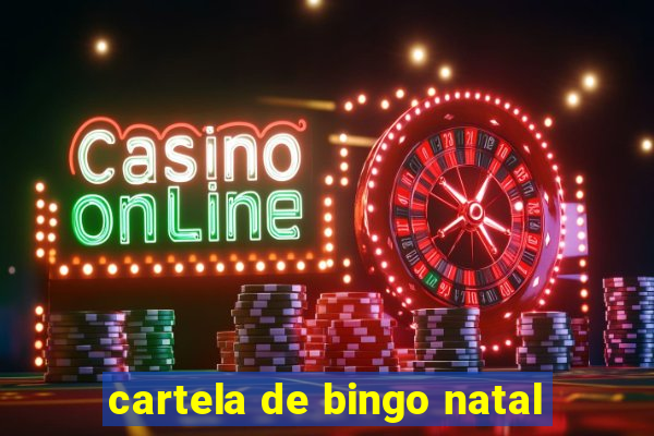 cartela de bingo natal