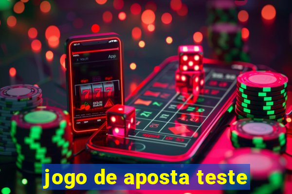 jogo de aposta teste