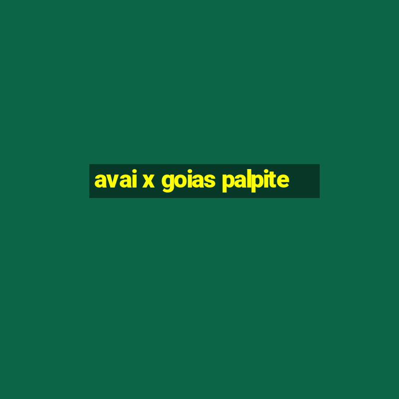 avai x goias palpite