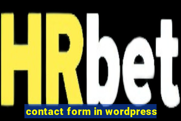 contact form in wordpress