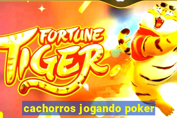 cachorros jogando poker