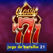 jogo de baralho 21