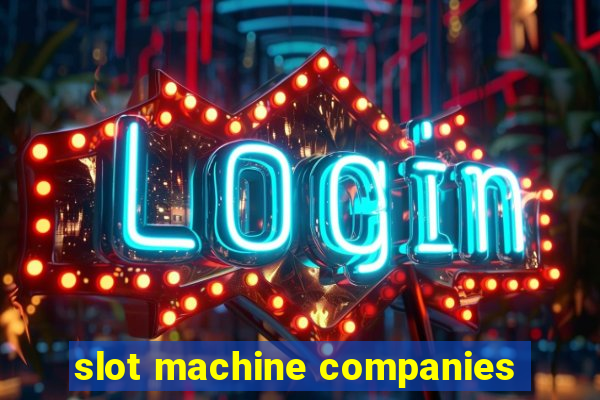 slot machine companies