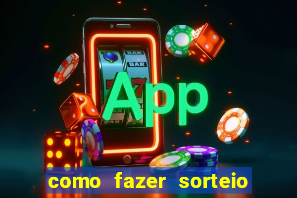 como fazer sorteio de cores online