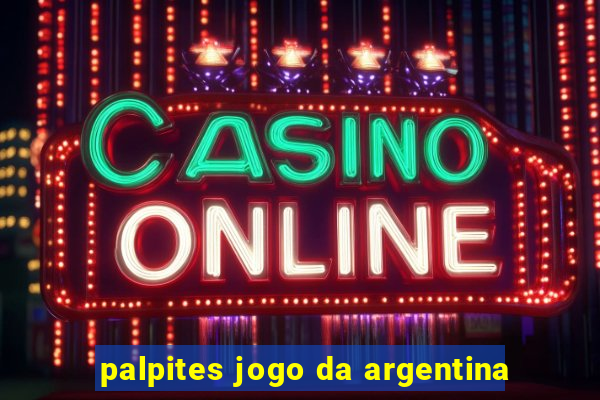 palpites jogo da argentina