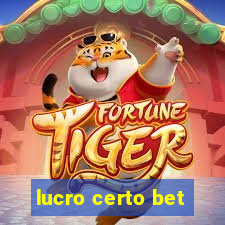 lucro certo bet