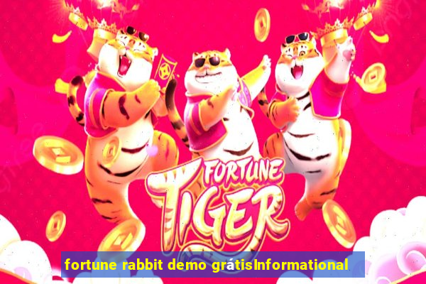 fortune rabbit demo grátisInformational