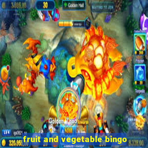 fruit and vegetable bingo