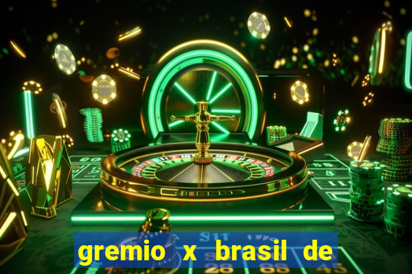 gremio x brasil de pelotas palpite