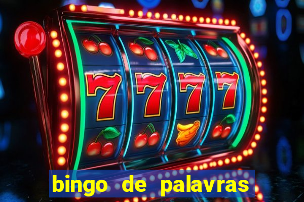 bingo de palavras de natal