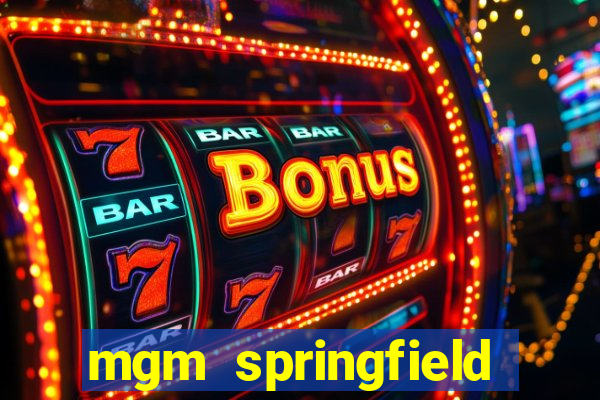 mgm springfield slot payout percentage