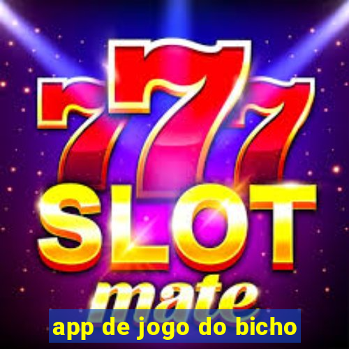 app de jogo do bicho