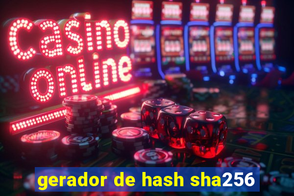 gerador de hash sha256