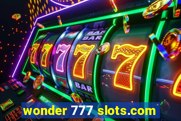 wonder 777 slots.com