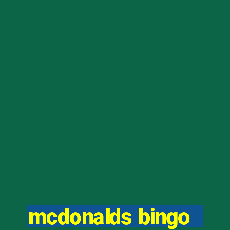 mcdonalds bingo