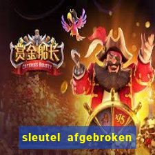 sleutel afgebroken in slot kast