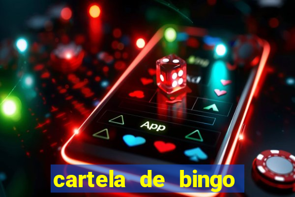 cartela de bingo da subtra??o para imprimir