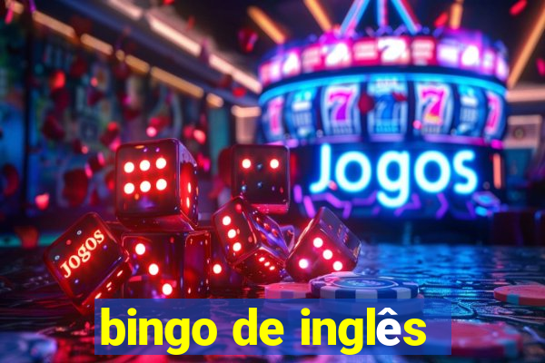 bingo de inglês