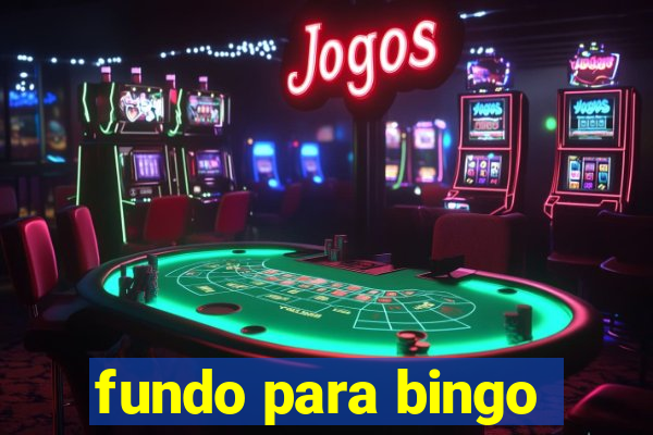 fundo para bingo