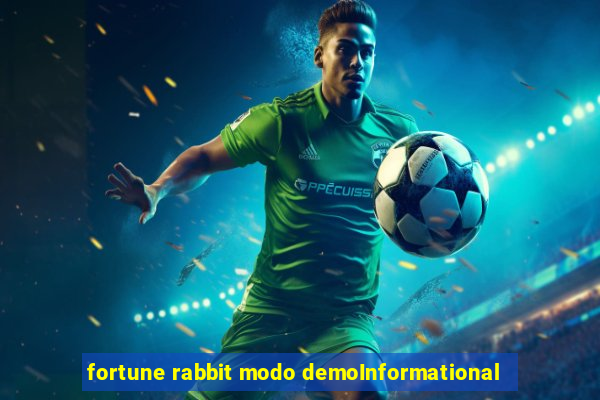 fortune rabbit modo demoInformational