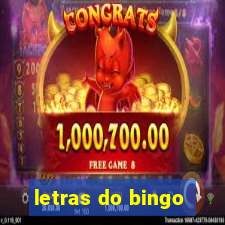 letras do bingo