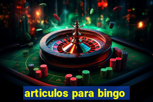 articulos para bingo