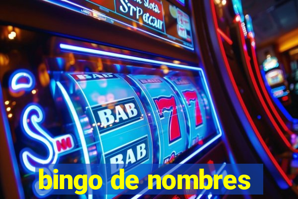 bingo de nombres