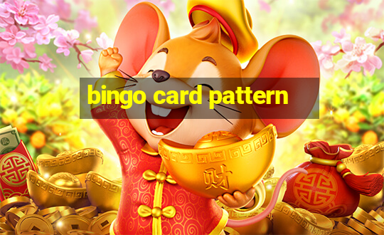 bingo card pattern