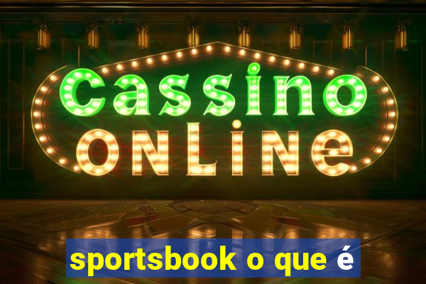 sportsbook o que é