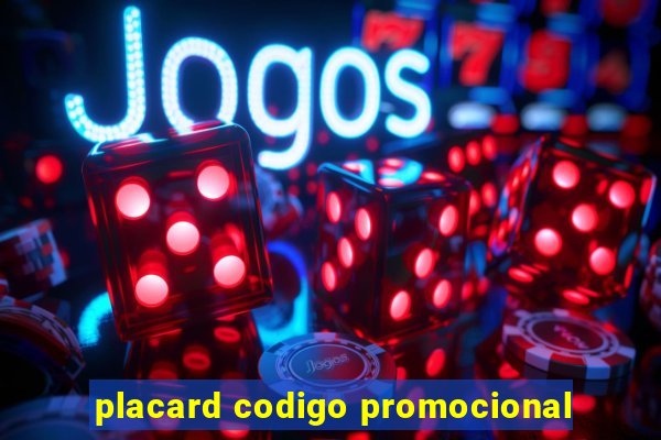 placard codigo promocional