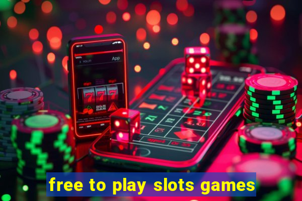 free to play slots games