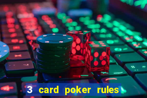 3 card poker rules in casino