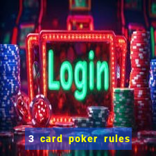 3 card poker rules in casino