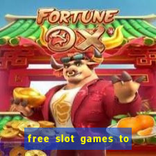 free slot games to win real money