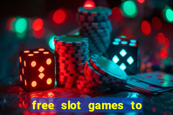 free slot games to win real money