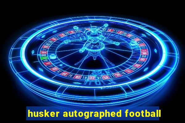 husker autographed football