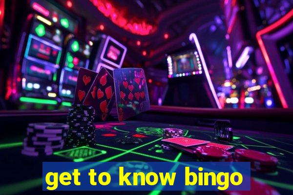 get to know bingo