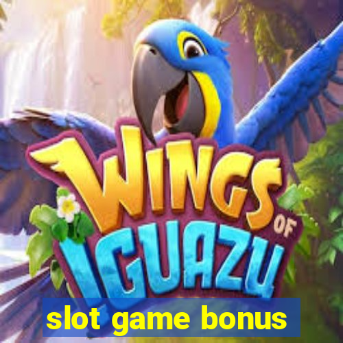 slot game bonus