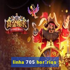 linha 705 hor谩rios