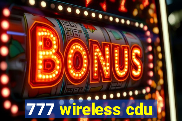 777 wireless cdu